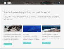 Tablet Screenshot of elitedivingagency.com